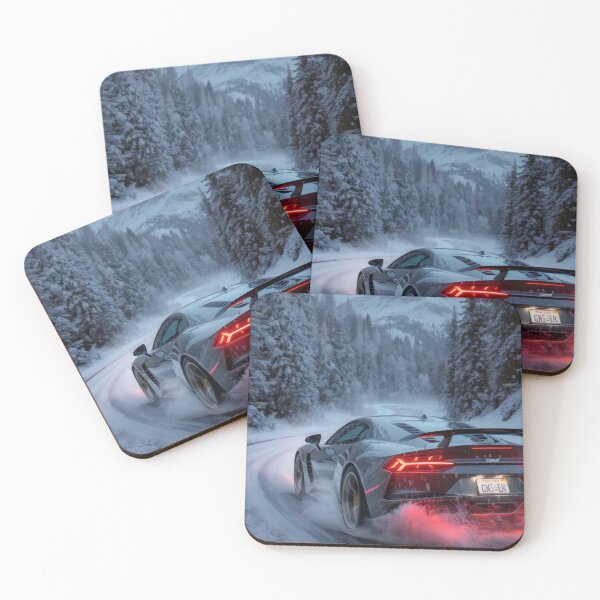 Item preview, Cinematic Apex Drift Forest Path Racing Car Illustration, Japanese Street Racing Aesthetic, Misty Woodland Road Adventure, Dynamic Automotive Wall Art for Motorsport Fans designed and sold by PaintedPixels01.