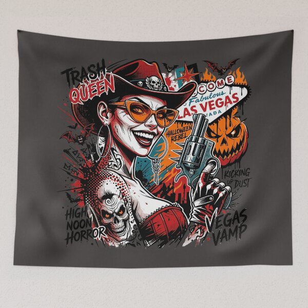 Item preview, Trash Queen Cowboy Girl in Vegas designed and sold by Voodoo Store Paranormal Collections.