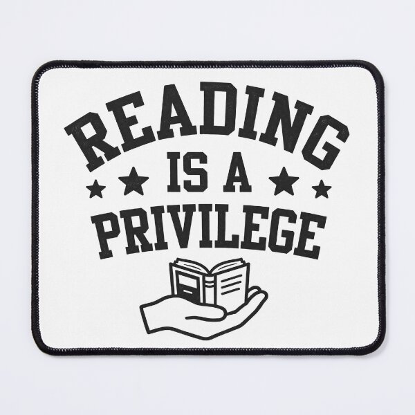 Item preview, Reading Is A Privilege - Collegiate Motivational Typography Sticker designed and sold by Raju-Creative.
