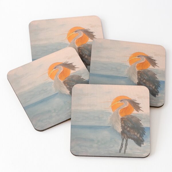 Item preview, Blue heron-Guardian of The Shore  designed and sold by BirdandaBrush.