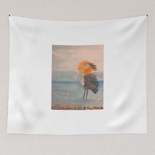 Item preview, Blue heron-Guardian of The Shore  designed and sold by BirdandaBrush.