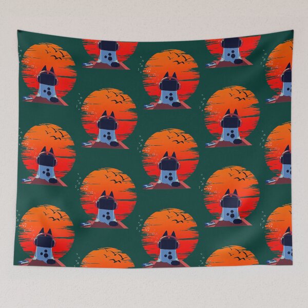 Item preview, Hearing the music, relaxing, dog designed and sold by ellesczipts.