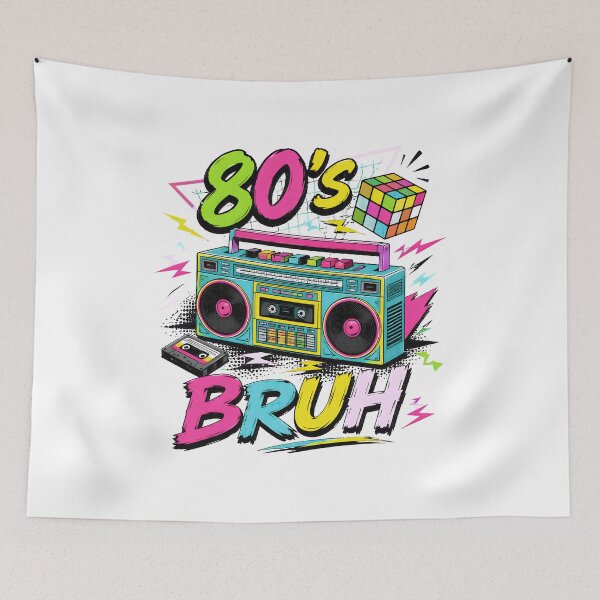Item preview, 80's BRUH Retro Boombox Rubiks Cube Sunglasses 80s designed and sold by empiric-designs.