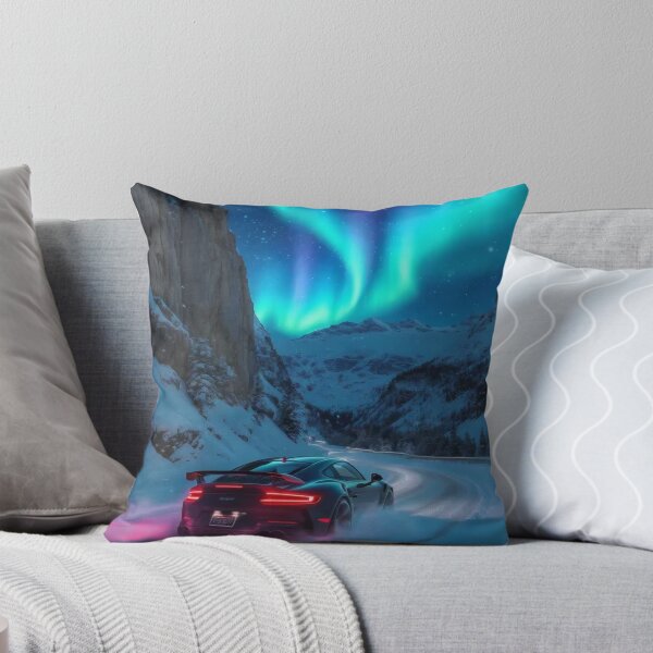 Item preview, Apex Drift Forest Aurora Racing Car Illustration with Neon Speed Trails, Mystical Pine Trees, Cinematic Northern Lights and Futuristic Adventure Aesthetic for Automotive Wall Art designed and sold by PaintedPixels01.