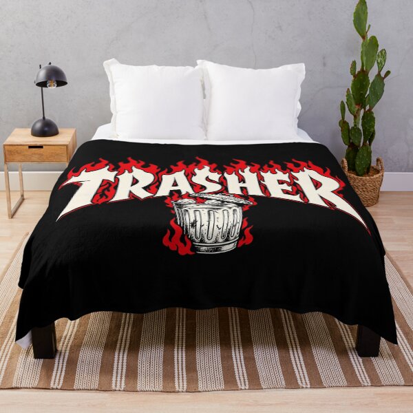 Item preview, Trasher Flaming Trash Can designed and sold by WitchingHourJP.