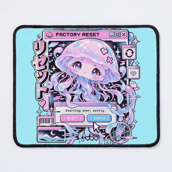 Item preview, Factory Reset - Soft Jellyfish Glitch Manga designed and sold by Visual Dept..