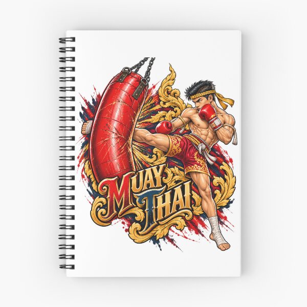 Item preview, Muay Thai Heavy Bag Kick Training – Vintage Thai Boxing Art designed and sold by Pali's shop.
