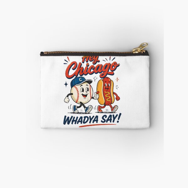 Item preview, Hey Chicago Whadya Say Baseball Hot Dog Retro designed and sold by empiric-designs.