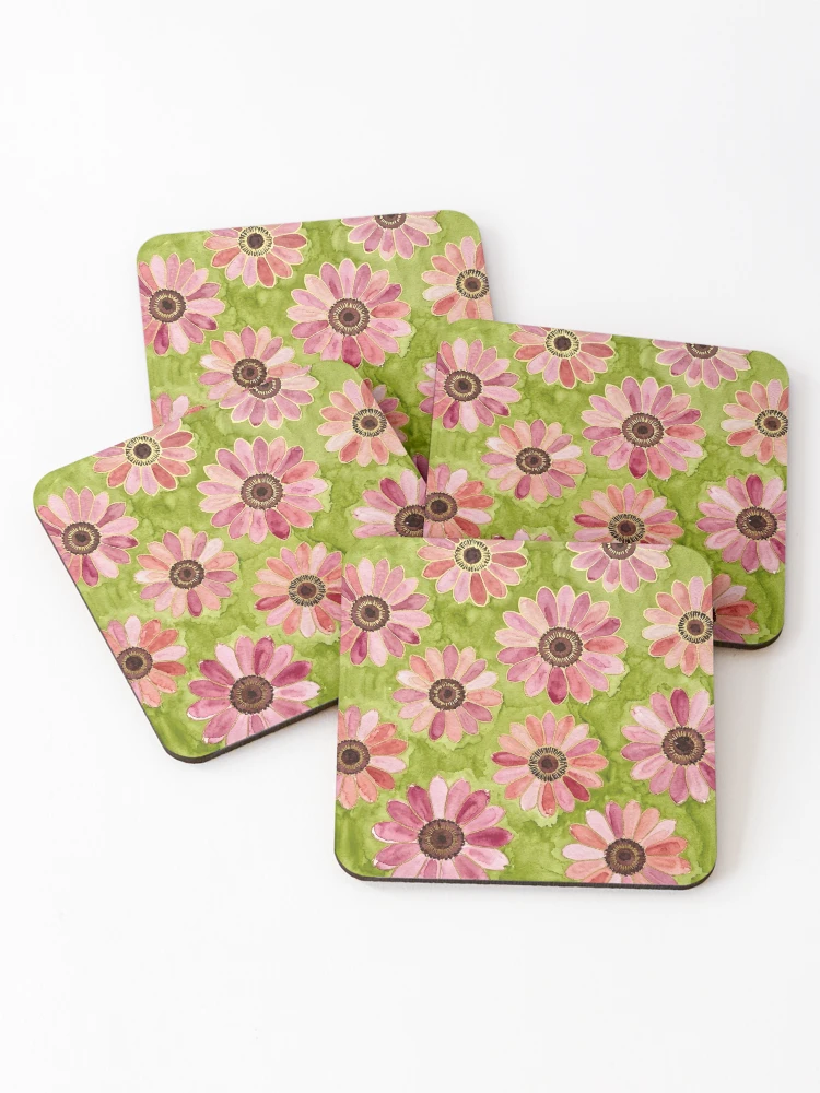Thumbnail 1 of 5, Coasters (Set of 4), Sunflower designed and sold by GraphicsClub.