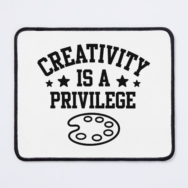 Item preview, Creativity Is A Privilege - Artist Palette Collegiate Sticker designed and sold by Raju-Creative.