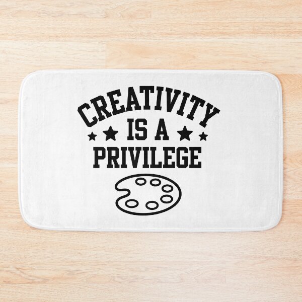 Item preview, Creativity Is A Privilege - Artist Palette Collegiate Sticker designed and sold by Raju-Creative.
