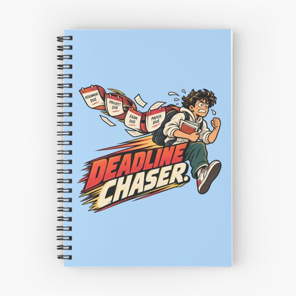 Item preview, Deadline Chaser - Funny Student Assignment Rush designed and sold by Ink and Wink.