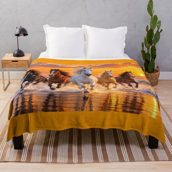 Item preview, Five Horses of Victory at Sunset designed and sold by MagicCrystal.