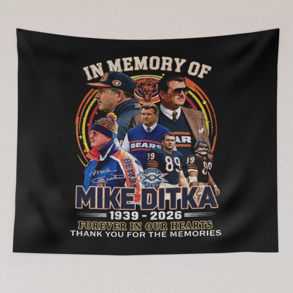 Item preview, In Memory of Mike Ditka Forever in Our Hearts designed and sold by dtyqmen.