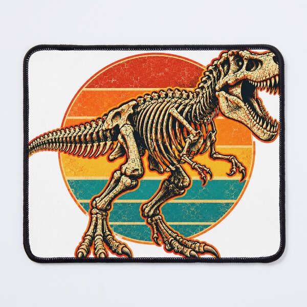Item preview, Vintage T-Rex Skeleton Retro Sunset Dinosaur Fossil designed and sold by rachidloucif.
