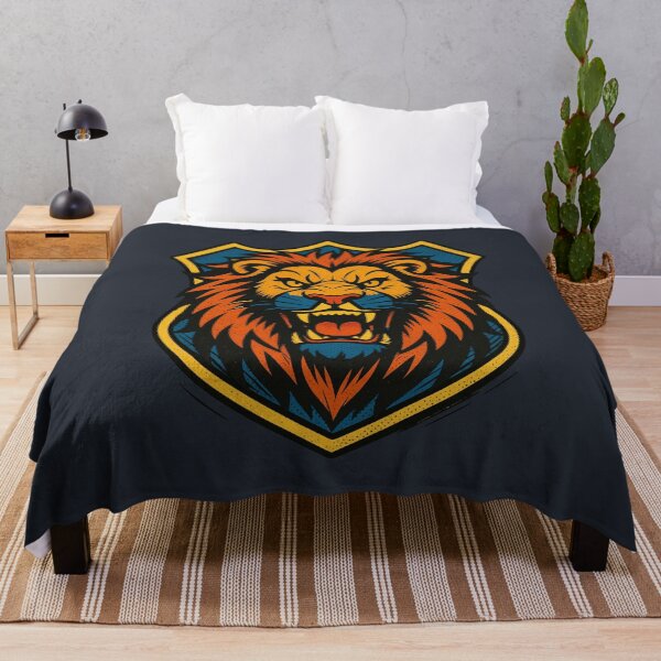 Item preview, Bold lion head roars within a shield emblem. designed and sold by PenguinWinter.
