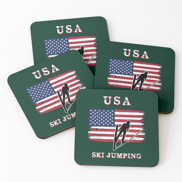 Item preview, Ski jumping American USA Flag designed and sold by CuTeesShirtse.