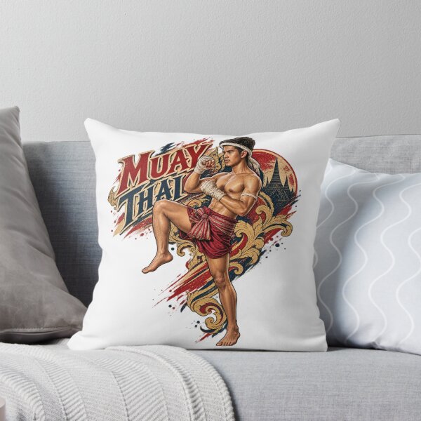 Item preview, Traditional Muay Thai Raised Knee Defense – Vintage Boxing Art designed and sold by Pali's shop.