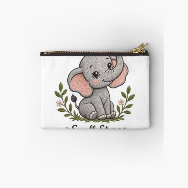 Item preview, Cute Baby Elephant Embroidery – Small Steps Big Dreams designed and sold by GloboStyle Design .