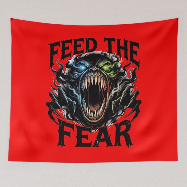 Item preview, Feed the Fear Horror Monster T-Shirt – Dark Creature Graphic designed and sold by al21ex.