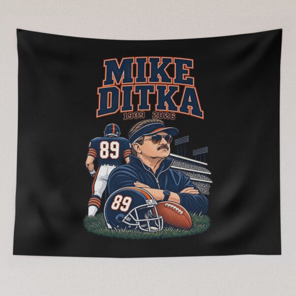 Item preview, Mike Ditka 1939 2026 Visor Helmet Stadium Tribute designed and sold by dtyqmen.
