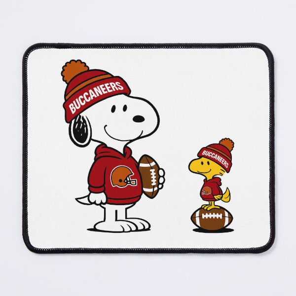 Item preview, Snoopy & Woodstock Tampa Bay Buccaneers Football Retro F838 designed and sold by GLUVY-THEME.