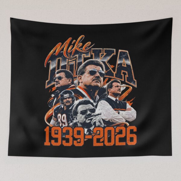 Item preview, Mike Ditka 1939-2026 Chicago Football Collage designed and sold by dtyqmen.