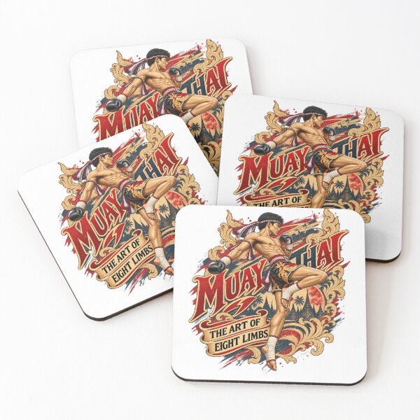 Item preview, Muay Thai Flying Knee Strike – Vintage Thai Boxing Art designed and sold by Pali's shop.