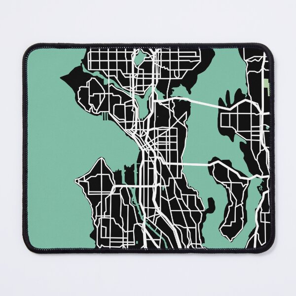 Item preview, Seattle Map Washington USA designed and sold by MapsByLeo.