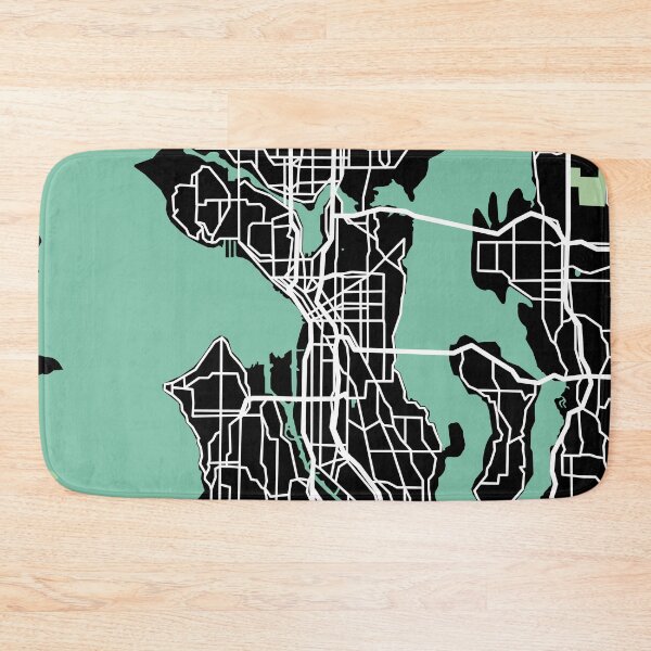 Item preview, Seattle Map Washington USA designed and sold by MapsByLeo.