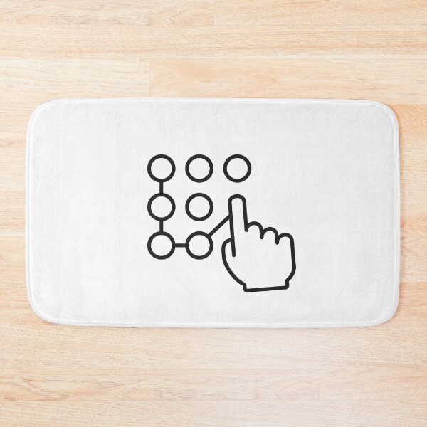 Artikelvorschau, Touchscreen Pattern Lock Line Icon entworfen und verkauft von VectorForge Studio.