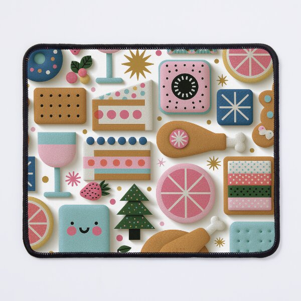 Item preview, Cute Kawaii Holiday Sweets and Food Pattern designed and sold by colorful-white.