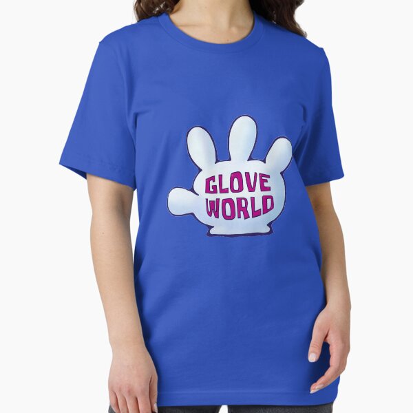 Vista previa del artículo con la obra «Glove World», diseñado y vendido por iWumbo.