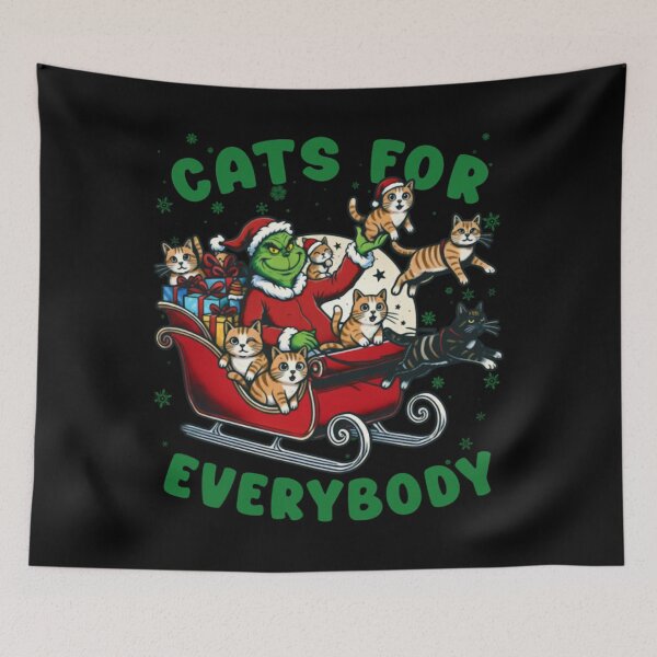 Item preview, Grinch Christmas - Cats For Everybody  designed and sold by Chetzarart.