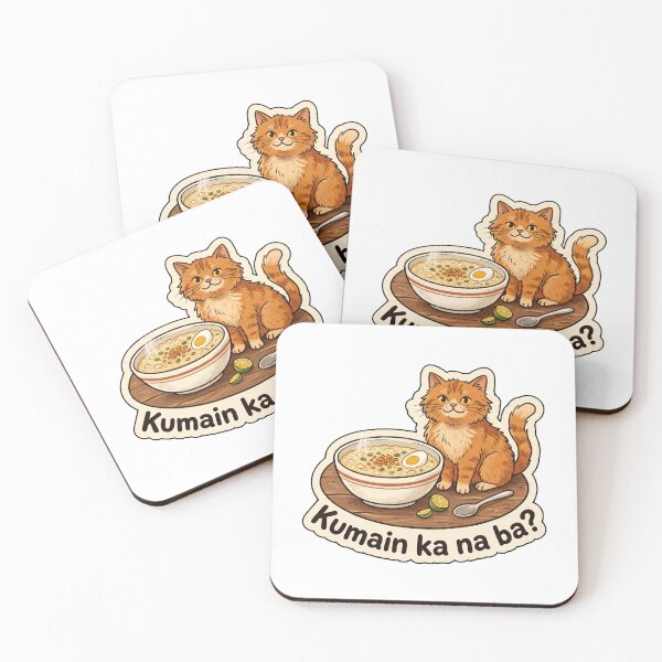 Item preview, Kumain Ka Na Ba? – Cozy Filipino Cat designed and sold by artsypatchy.