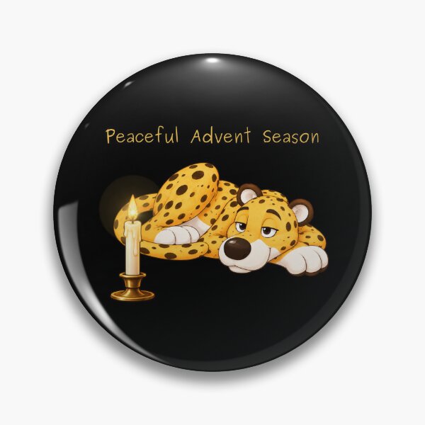 Item preview, Relaxed Cheetah and Advent Candle - Peaceful Advent Season designed and sold by Maison de Mabiti.