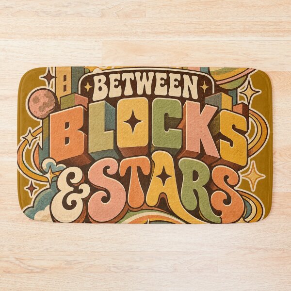 Item preview, Between Blocks and Stars Retro Cosmic Dreamer Design designed and sold by RDproject.