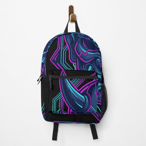 Item preview, Neon Samurai Oni Mask Emblem Design designed and sold by Ranpict.