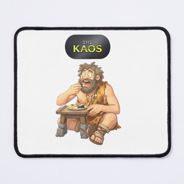 Item preview, Caveman Eating Sushi Graphic Illustration for The Kaos designed and sold by blacK1982White.