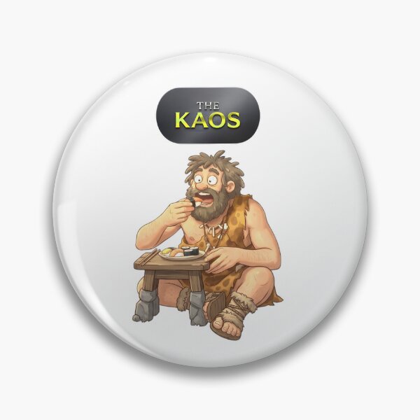 Item preview, Caveman Eating Sushi Graphic Illustration for The Kaos designed and sold by blacK1982White.