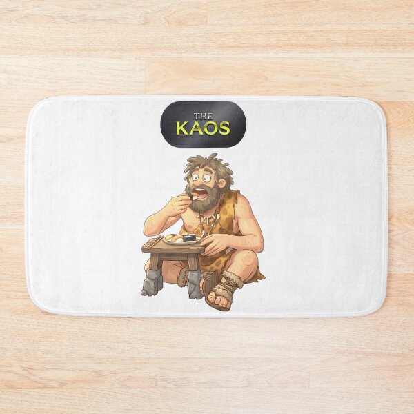 Item preview, Caveman Eating Sushi Graphic Illustration for The Kaos designed and sold by blacK1982White.