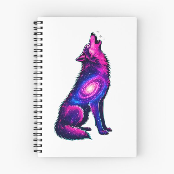 Item preview, Galaxy Wolf Howling Cosmic Nebula Design designed and sold by Shop of Wonders.