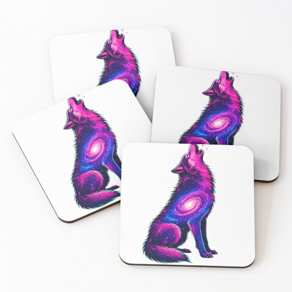 Item preview, Galaxy Wolf Howling Cosmic Nebula Design designed and sold by Shop of Wonders.
