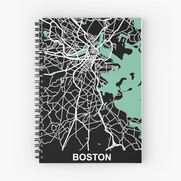 Item preview, Boston Map Massachusetts USA designed and sold by MapsByLeo.