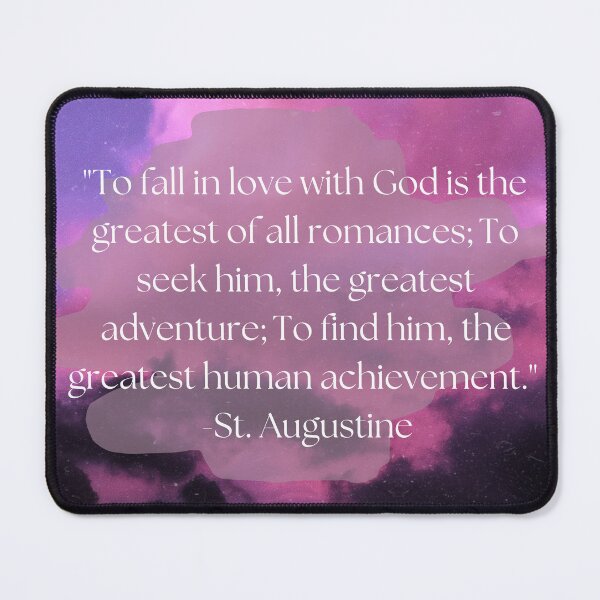 Item preview, St Augustine Quote designed and sold by WildHolyRoots.