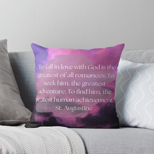 Item preview, St Augustine Quote designed and sold by WildHolyRoots.