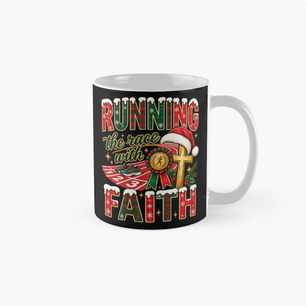 Item preview, Running the Race with Faith Christian Christmas Runner designed and sold by haitrieuic96.