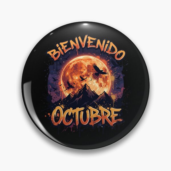 Item preview, Bienvenido Octubre Dark Autumn Harvest Moon designed and sold by MarCinu Art.