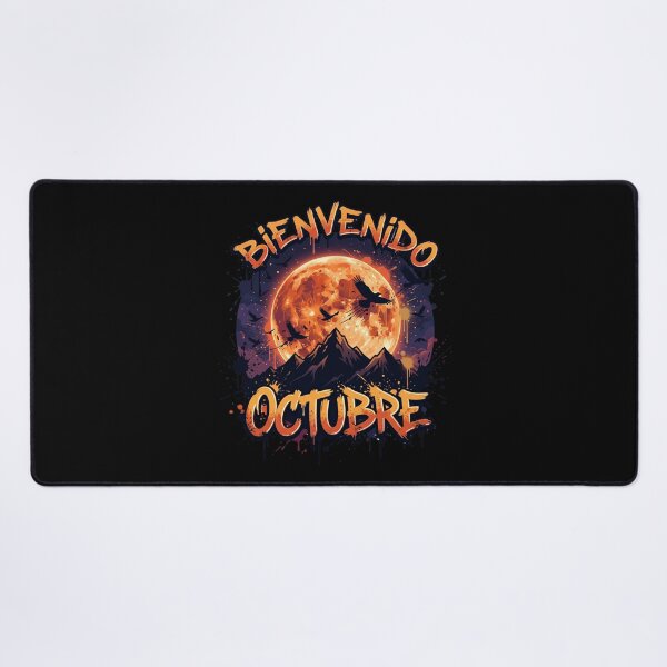 Item preview, Bienvenido Octubre Dark Autumn Harvest Moon designed and sold by MarCinu Art.