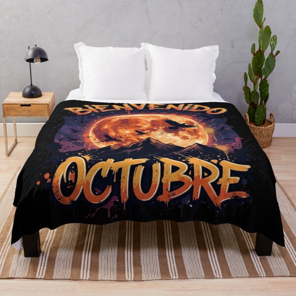 Item preview, Bienvenido Octubre Dark Autumn Harvest Moon designed and sold by MarCinu Art.